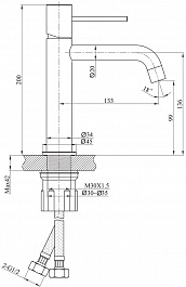 Raiber Смеситель для раковины Graceful RPB-001 черный матовый – фотография-2